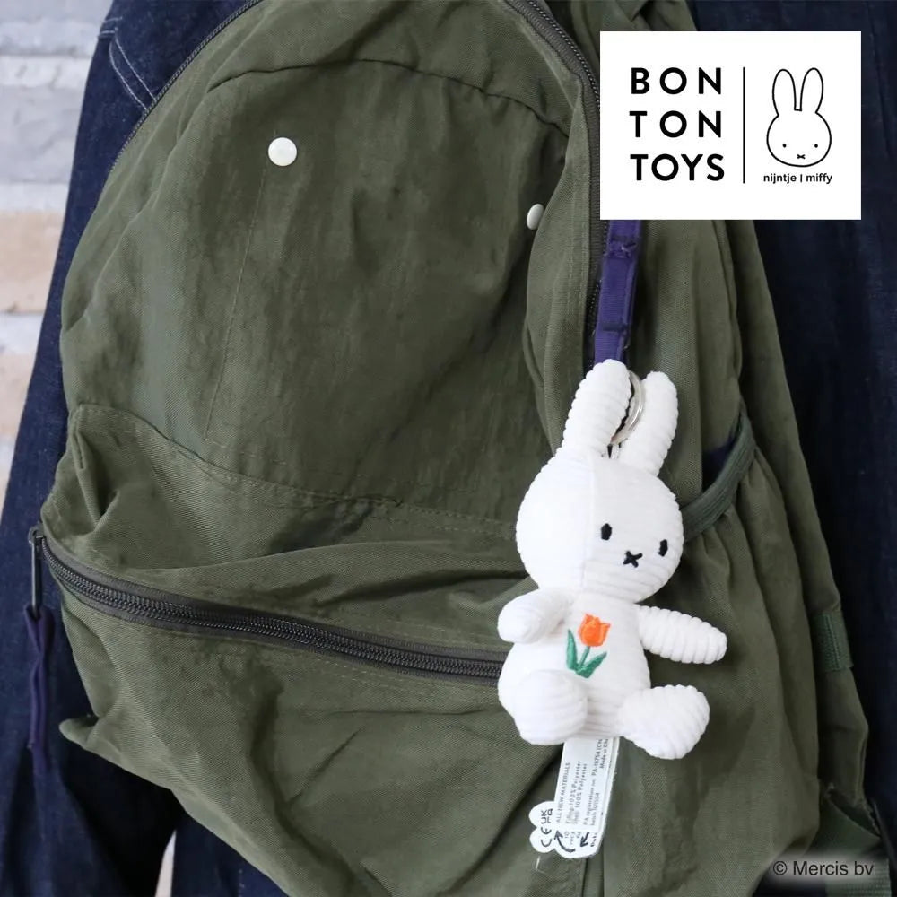 マークスインターナショナル Miffy 70周年 Miffy Corduroy Keychain Tulip BON TON TOYS