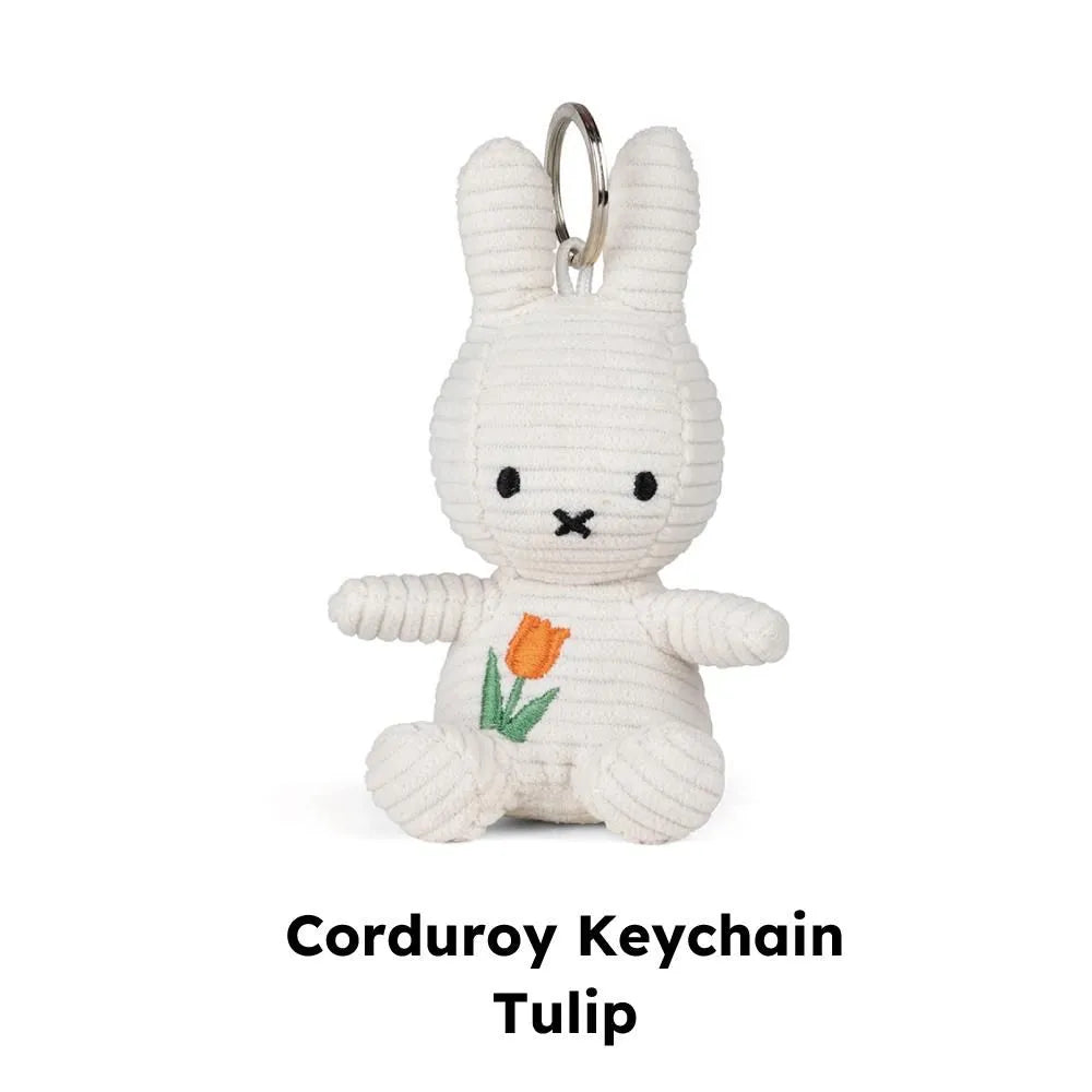 マークスインターナショナル Miffy 70周年 Miffy Corduroy Keychain Tulip BON TON TOYS