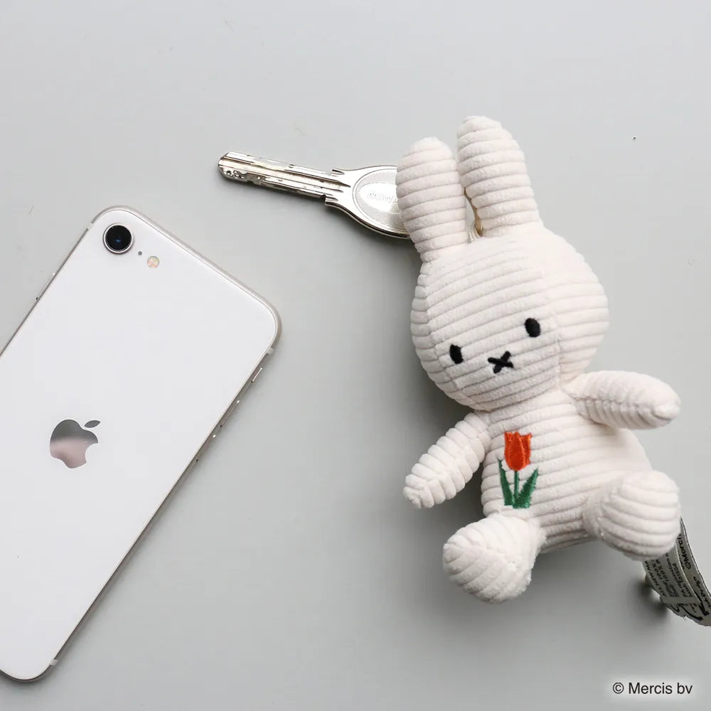マークスインターナショナル Miffy 70周年 Miffy Corduroy Keychain Tulip BON TON TOYS
