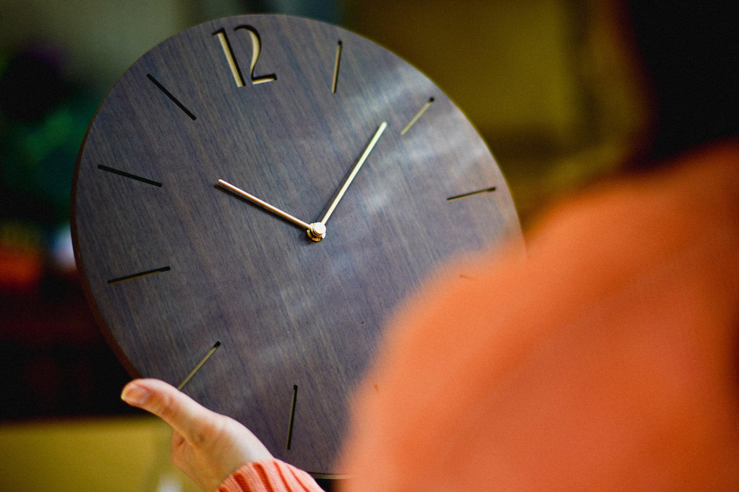 アーガス CHAMBRE PROUD CLOCK WALNUT 壁掛け時計 電波時計 ウォルナット