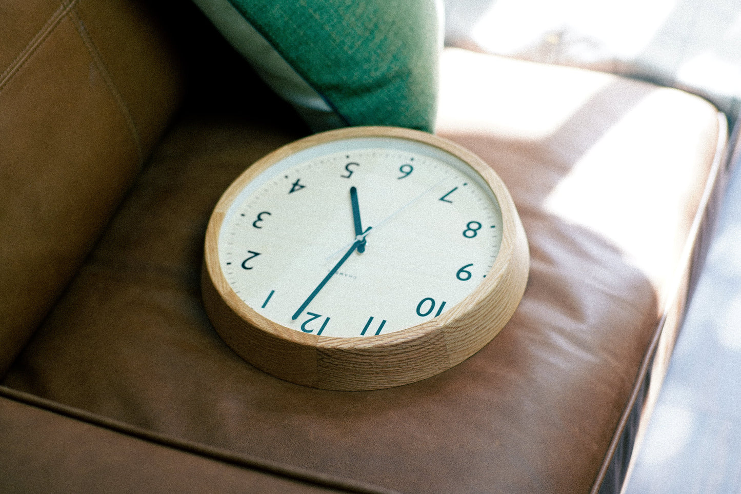アーガス CHAMBRE DROP CLOCK 電波時計 オーク OAK