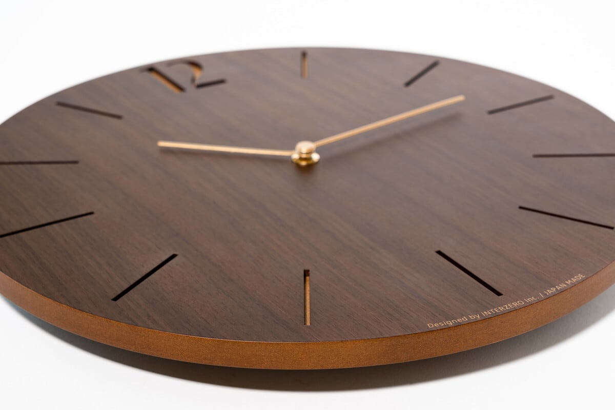 アーガス CHAMBRE PROUD CLOCK WALNUT 壁掛け時計 電波時計 ウォルナット
