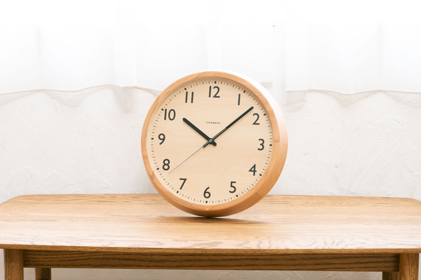 アーガス CHAMBRE DROP CLOCK 電波時計 オーク OAK