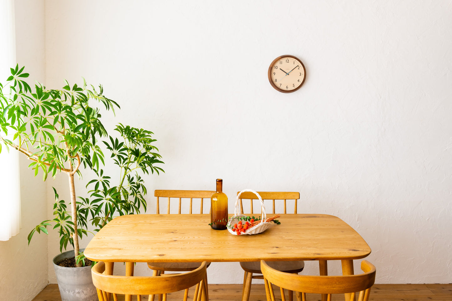 アーガス CHAMBRE DROP CLOCK 電波時計 ウォルナット WALNUT