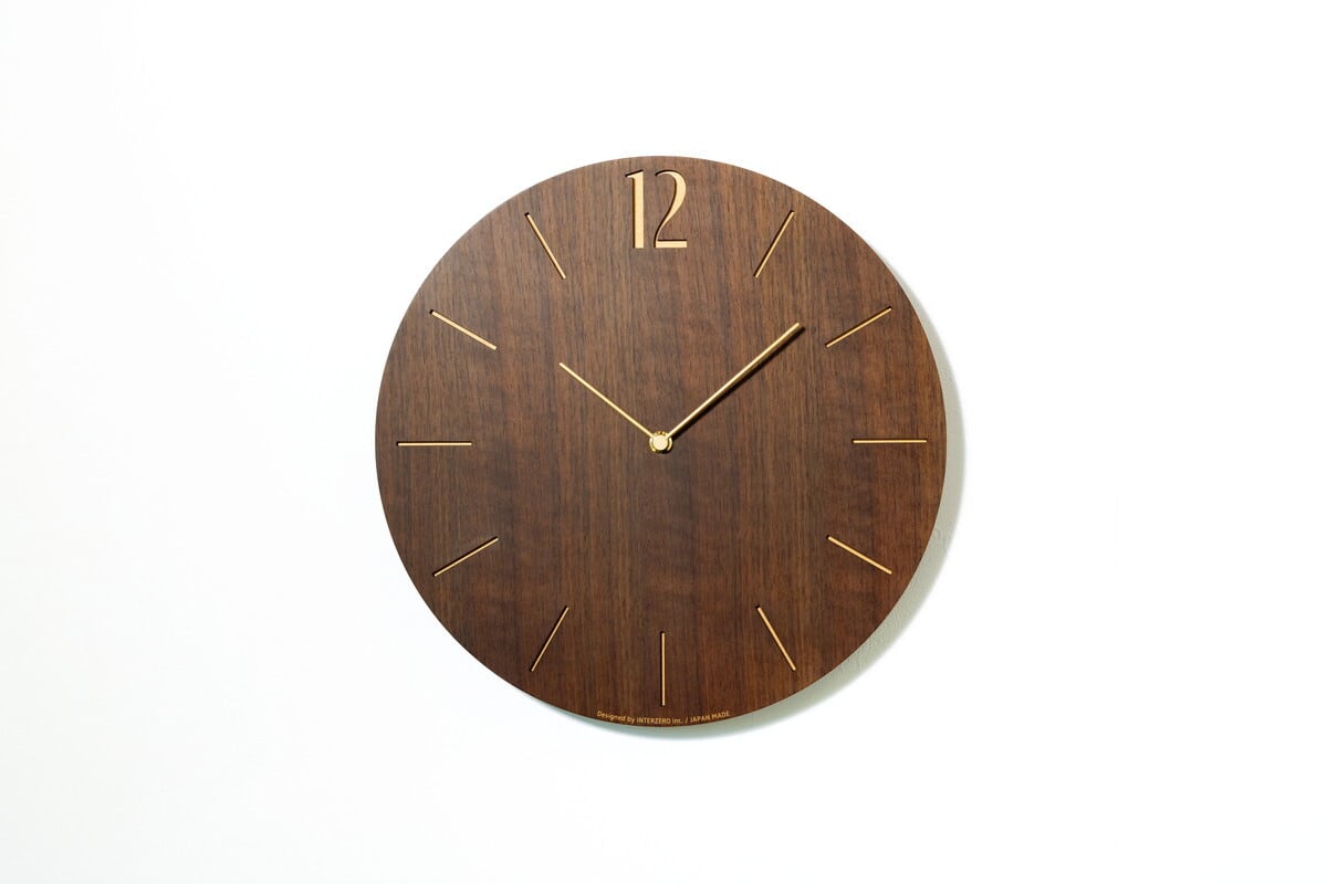 アーガス CHAMBRE PROUD CLOCK WALNUT 壁掛け時計 電波時計 ウォルナット