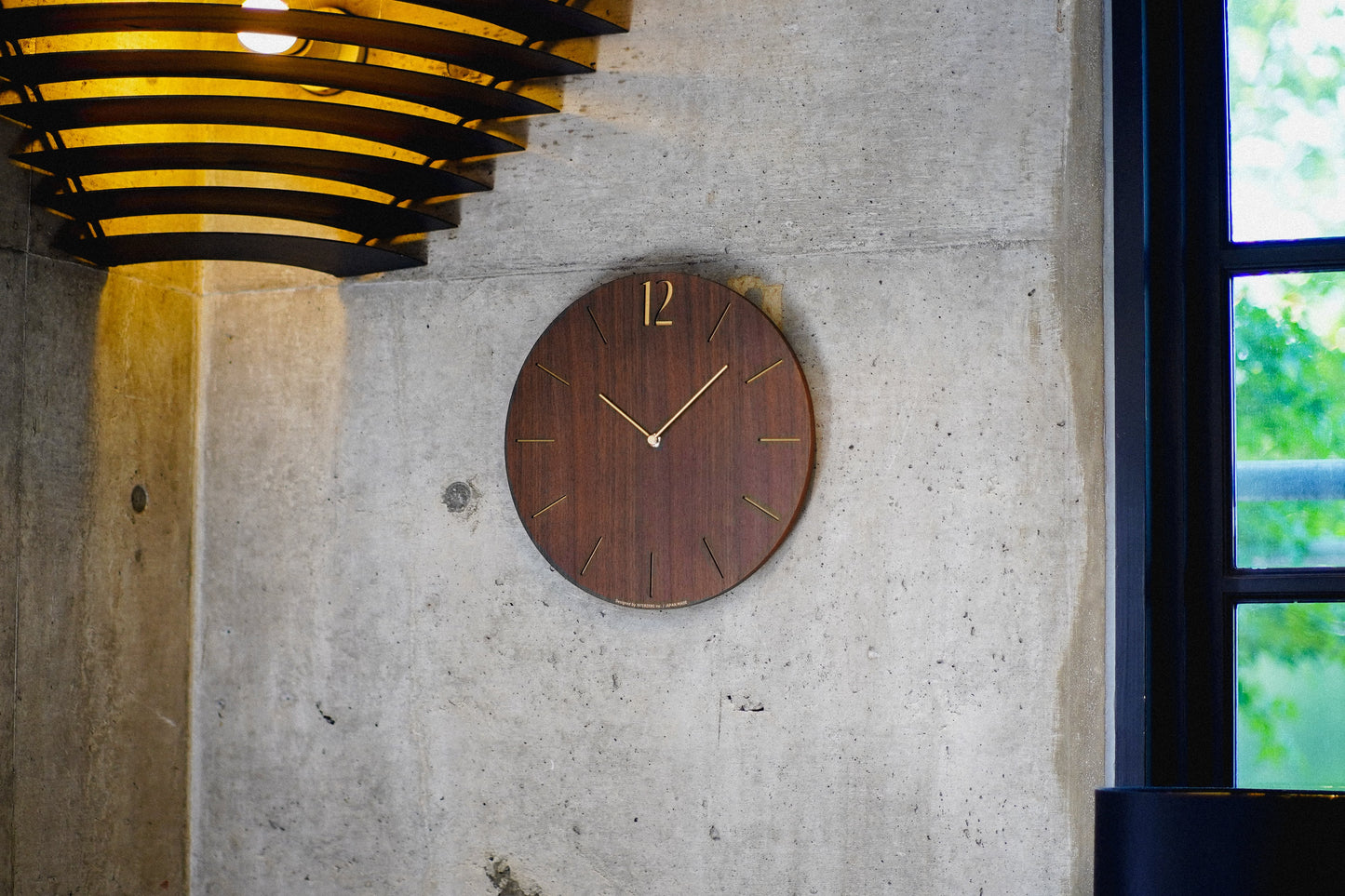 アーガス CHAMBRE PROUD CLOCK WALNUT 壁掛け時計 電波時計 ウォルナット