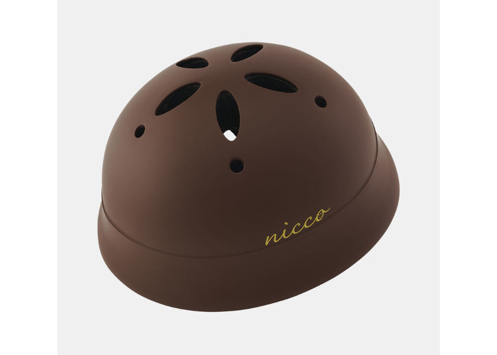 クミカ工業 Le Chic by nicco KM002LMBR マットブラウン 47-52cm ヘルメット
