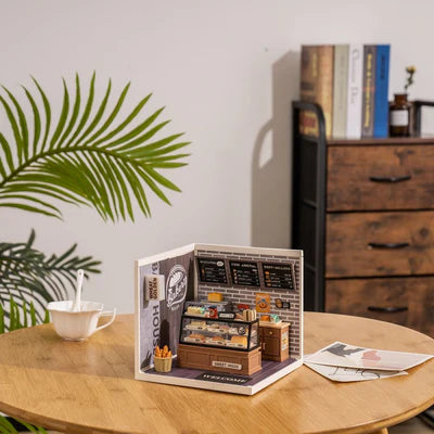 プラザクリエイト つくるんです Robotime DIY ミニチュアハウス クリエイターシリーズ アメリカンベーカリー