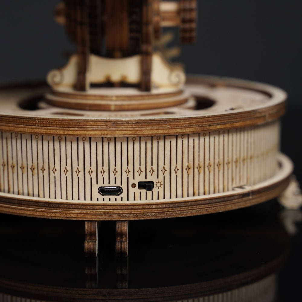 プラザクリエイト つくるんです® ST003 動くウッドパズル アースランプ 3Dウッドパズル