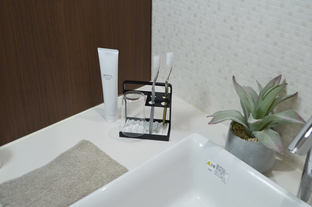 COLLEND コレンド Toothbrush Stand With Dry Tray 歯ブラシスタンド(ドライトレイ付) 歯ブラシ立て ハブラシスタンド ハブラシ立て TS