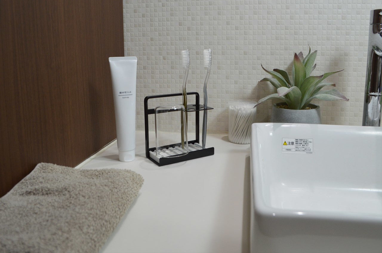 COLLEND コレンド Toothbrush Stand With Dry Tray 歯ブラシスタンド(ドライトレイ付) 歯ブラシ立て ハブラシスタンド ハブラシ立て TS
