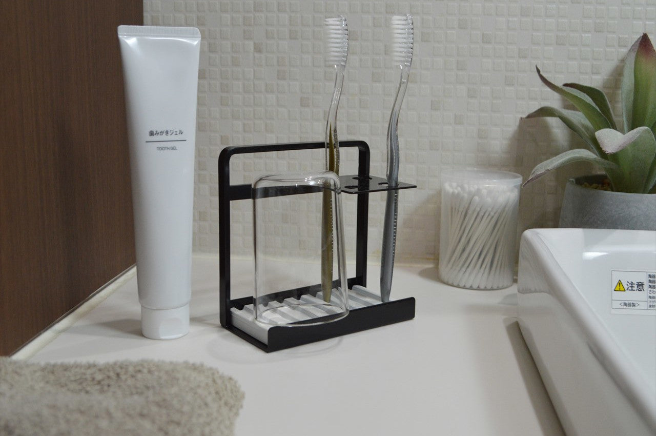 COLLEND コレンド Toothbrush Stand With Dry Tray 歯ブラシスタンド(ドライトレイ付) 歯ブラシ立て ハブラシスタンド ハブラシ立て TS