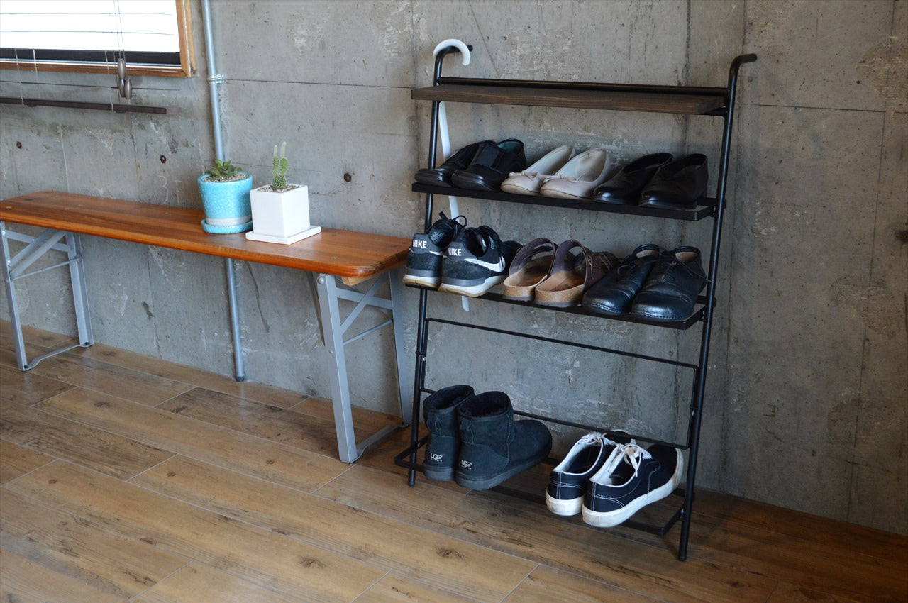 COLLEND コレンド Iron Shoes Rack アイアンシューズラック ラック 収納 棚