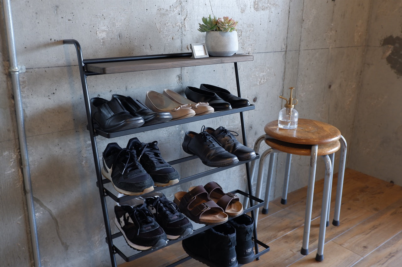 COLLEND コレンド Iron Shoes Rack アイアンシューズラック ラック 収納 棚