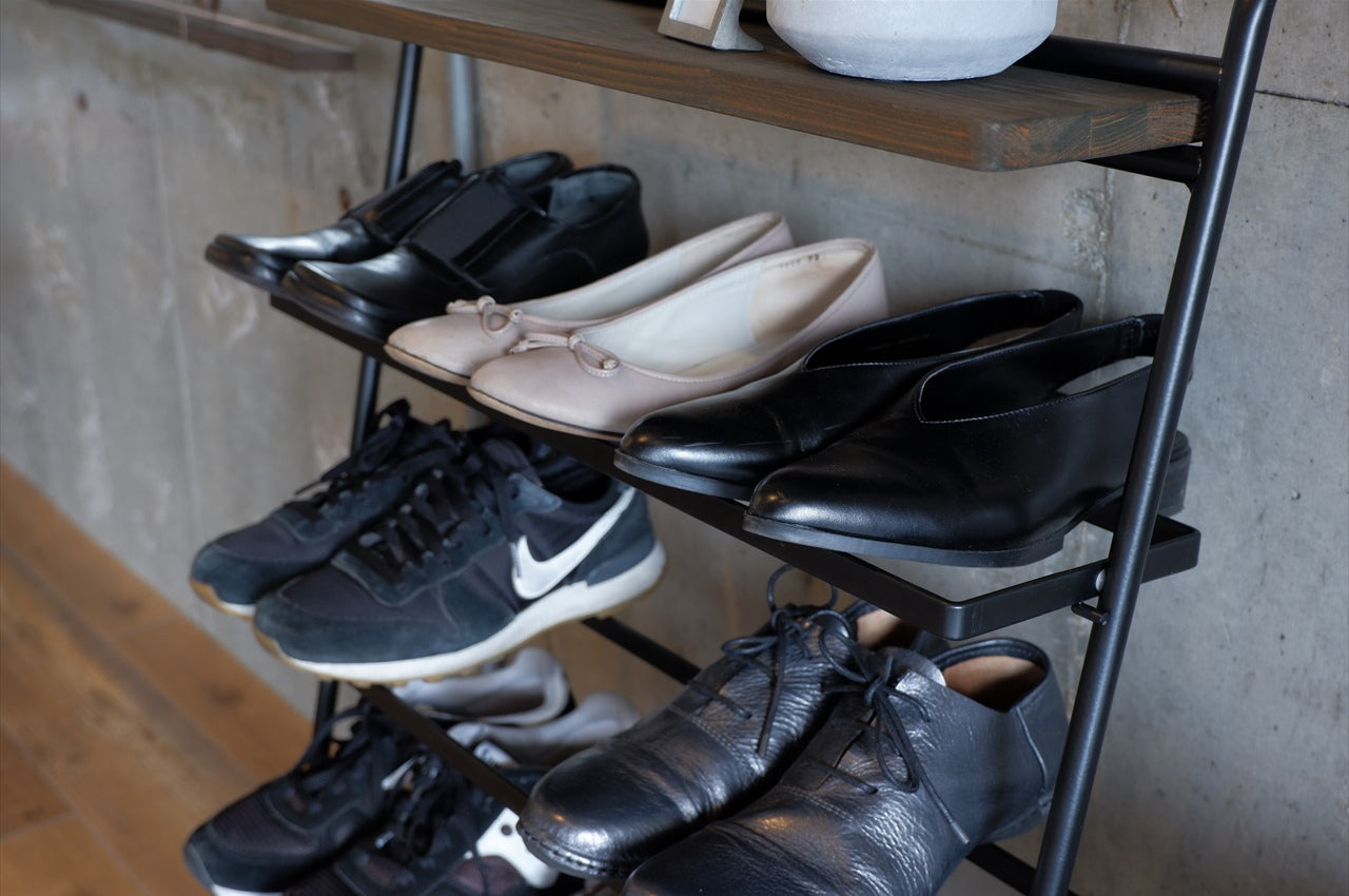 COLLEND コレンド Iron Shoes Rack アイアンシューズラック ラック 収納 棚