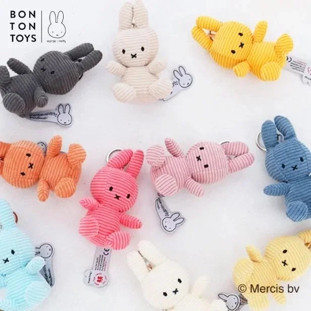 マークスインターナショナル BTT Miffy Corduroy Keychain Pink コーデュロイミッフィー 10cm BON TON TOYS