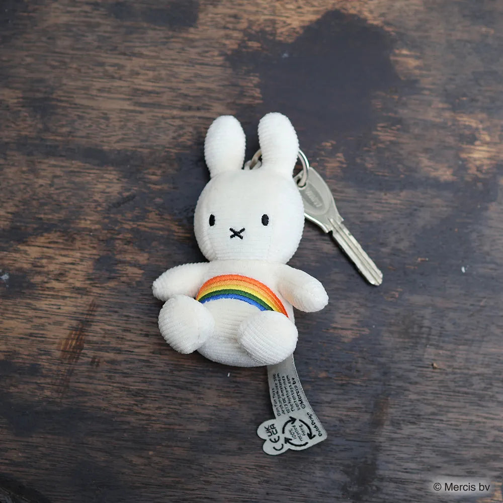 マークスインターナショナル Miffy 70周年 Corduroy Keychain Rainbow BON TON TOYS