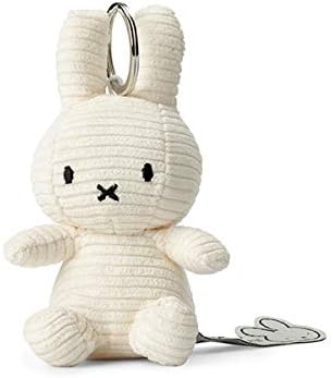 マークスインターナショナル Miffy Corduroy コーデュロイミッフィー 10cm White keychain BON TON TOYS