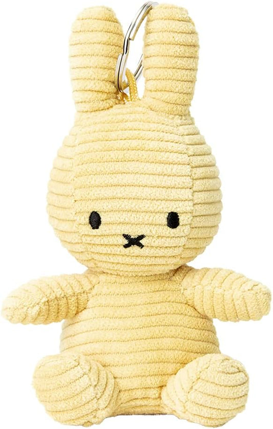 マークスインターナショナル Miffy Corduroy コーデュロイミッフィー 10cm Butter Cream keychain BON TON TOYS