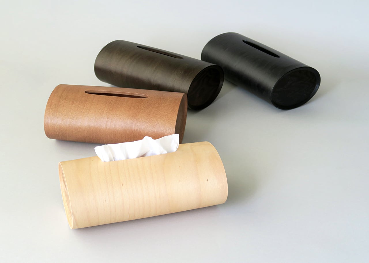 ブナコ ティッシュボックス SWING キャラメルブラウン