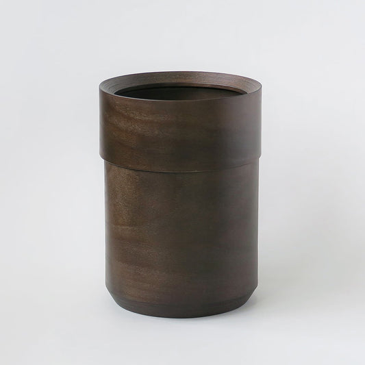 BUNACO 袋が見えないダストボックス ダークブラウン