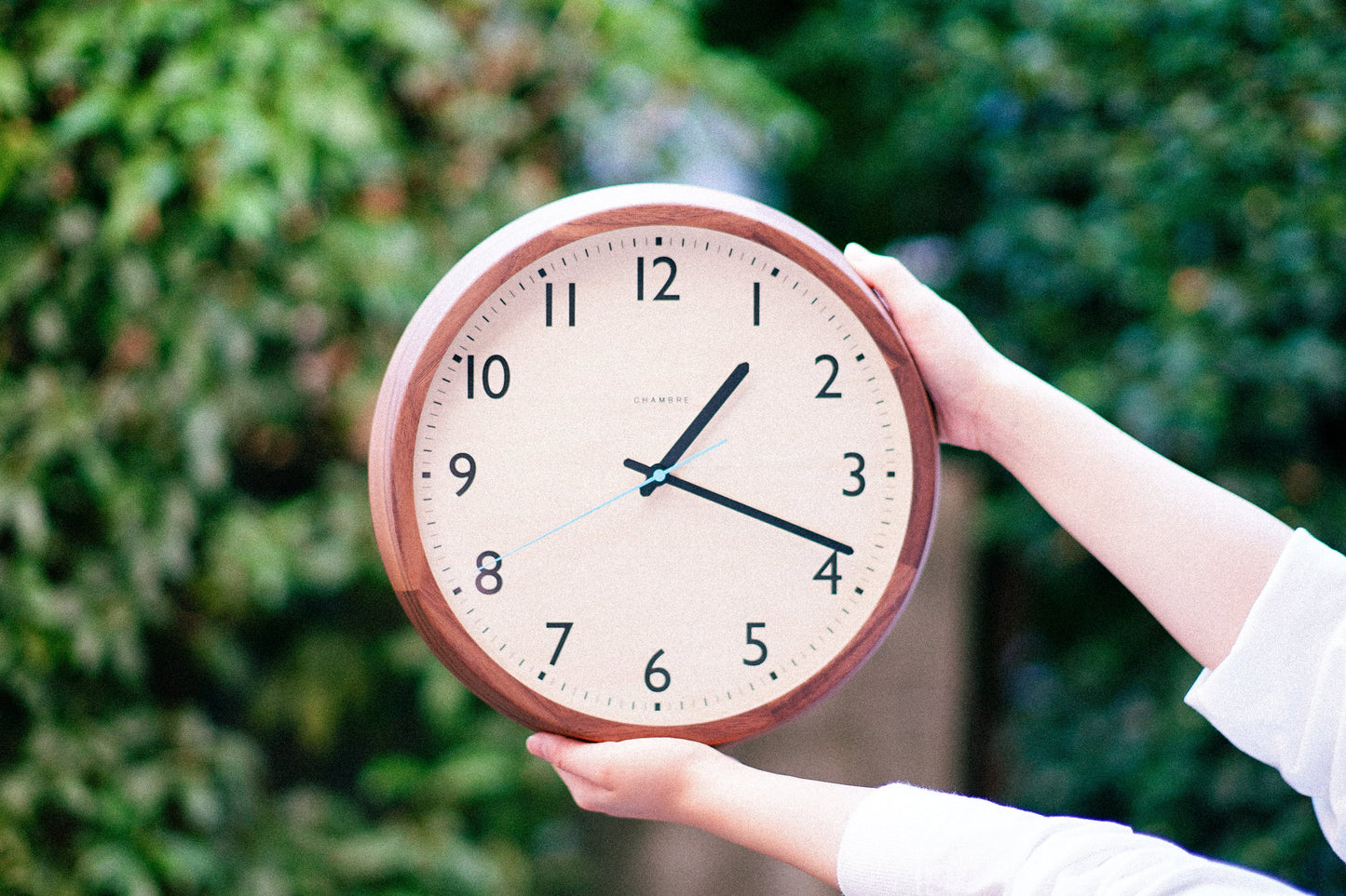 アーガス CHAMBRE DROP CLOCK 電波時計 ウォルナット WALNUT