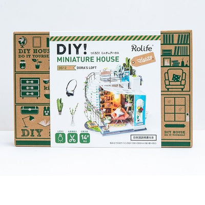 プラザクリエイト つくるんです® DG12 Robotime DIY ミニハウス ルーフ